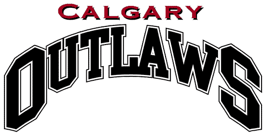 Calgary Outlaws 2003 Wordmark Logo iron on heat transfer
